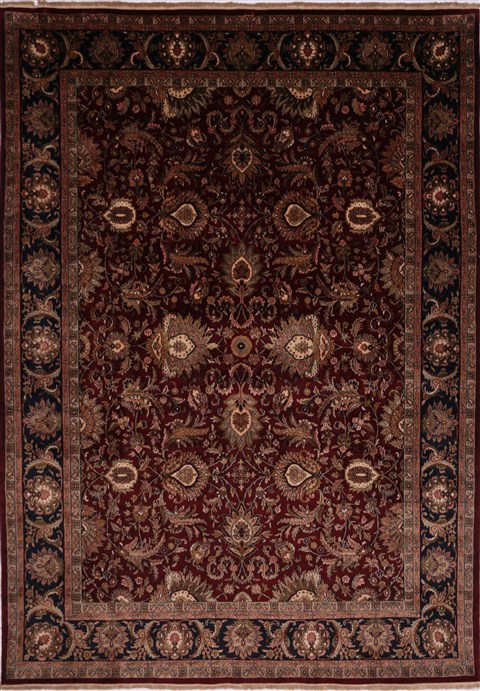 Kashan Red Hand Knotted 89 X 121 Area Rug 301-30612 Image 0