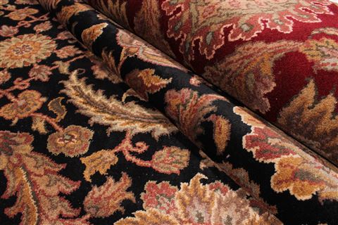 Jaipur Black Hand Knotted 811 X 126  Area Rug 301-30617 Image 3