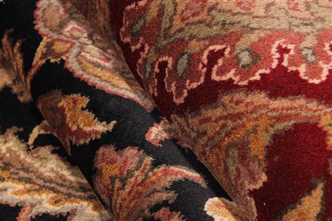 Jaipur Black Hand Knotted 811 X 126  Area Rug 301-30617 Image 4