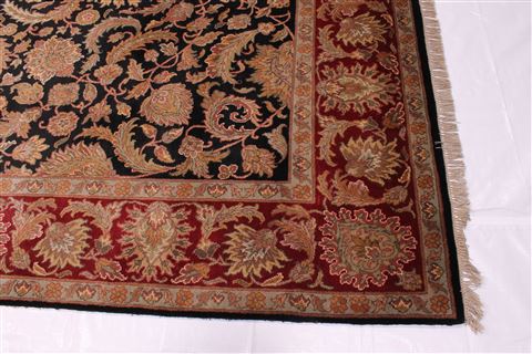Jaipur Black Hand Knotted 811 X 126  Area Rug 301-30617 Image 7