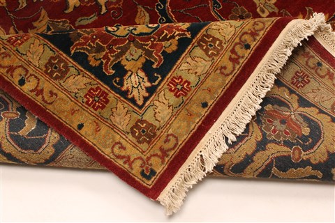 Kashan Beige Hand Knotted 123 X 181 Area Rug 250-30618 Image 6