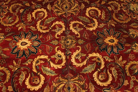 Kashan Beige Hand Knotted 123 X 181 Area Rug 250-30618 Image 8