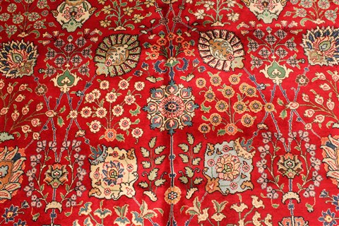 Tabriz Beige Hand Knotted 910 X 161 Area Rug 250-30619 Image 10