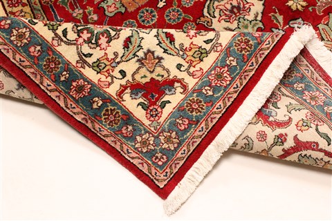 Tabriz Beige Hand Knotted 910 X 161 Area Rug 250-30619 Image 8