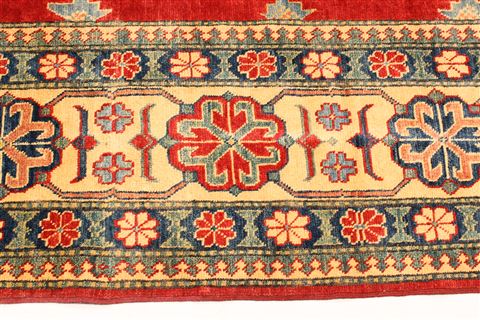 Kazak Beige Hand Knotted 109 X 147  Area Rug 250-30620 Image 1