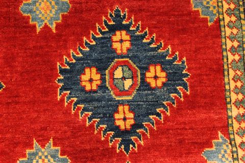 Kazak Beige Hand Knotted 109 X 147  Area Rug 250-30620 Image 3