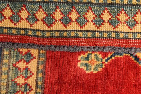 Kazak Beige Hand Knotted 109 X 147  Area Rug 250-30620 Image 5