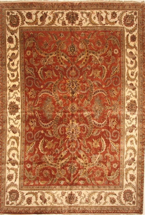 Jaipur Orange Hand Knotted 1110 X 173 Area Rug 250-30621 Image 0