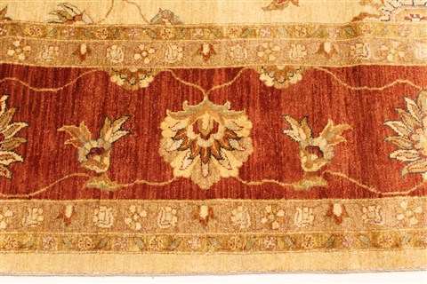 Ziegler Beige Hand Knotted 123 X 183 Area Rug 250-30623 Image 1