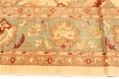 Pishavar Beige Hand Knotted 1111 X 178 Area Rug 250-30625 Image 1
