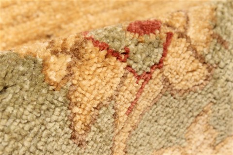 Pishavar Beige Hand Knotted 1111 X 178 Area Rug 250-30625 Image 9