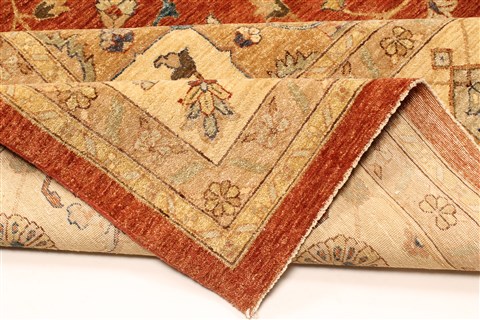 Ziegler Brown Hand Knotted 121 X 182 Area Rug 250-30627 Image 12