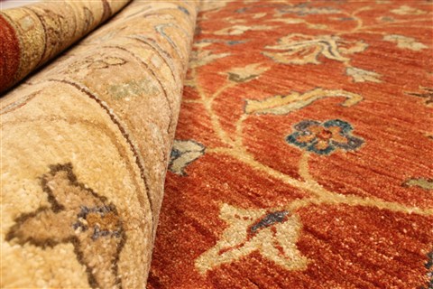 Ziegler Brown Hand Knotted 121 X 182 Area Rug 250-30627 Image 1