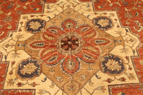 Ziegler Brown Hand Knotted 121 X 182 Area Rug 250-30627 Image 7