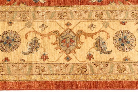 Ziegler Brown Hand Knotted 121 X 182 Area Rug 250-30627 Image 8