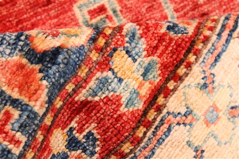 Kazak Blue Hand Knotted 130 X 175  Area Rug 250-30628 Image 10