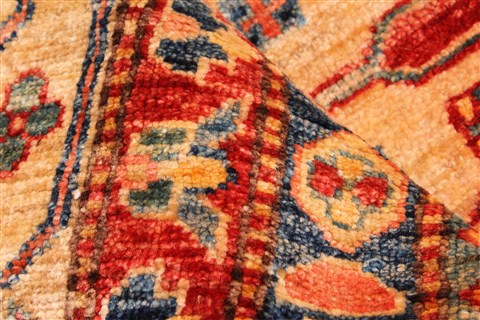 Kazak Blue Hand Knotted 130 X 175  Area Rug 250-30628 Image 11