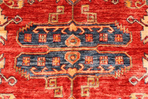 Kazak Blue Hand Knotted 130 X 175  Area Rug 250-30628 Image 13