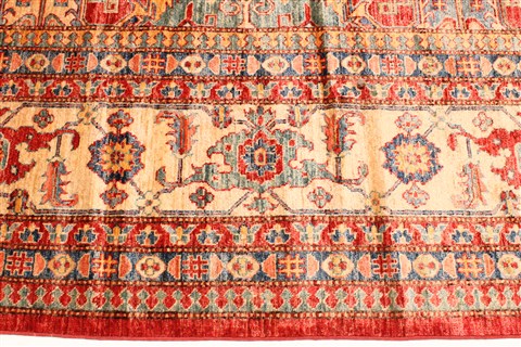 Kazak Blue Hand Knotted 130 X 175  Area Rug 250-30628 Image 1