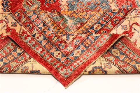 Kazak Blue Hand Knotted 130 X 175  Area Rug 250-30628 Image 7