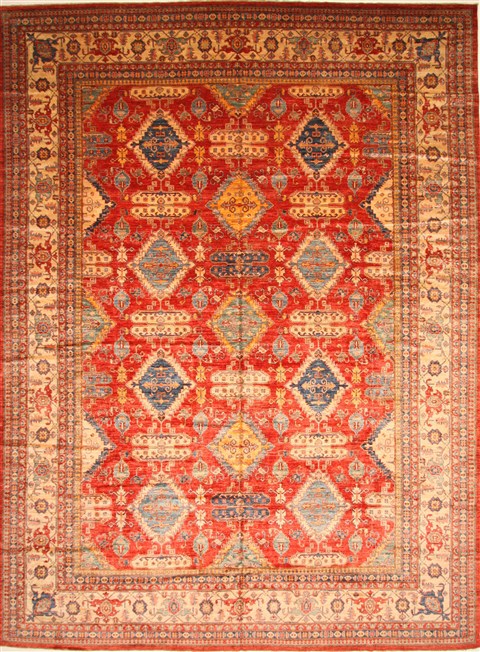 Kazak Blue Hand Knotted 130 X 175  Area Rug 250-30628 Image 0