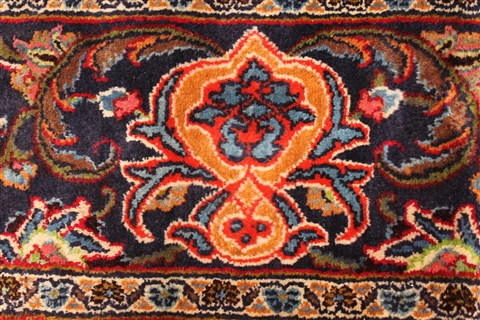 Mashad Red Hand Knotted 110 X 153 Area Rug 250-30630 Image 12