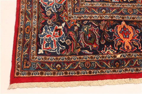 Mashad Red Hand Knotted 110 X 153 Area Rug 250-30630 Image 13