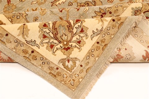 Ziegler Beige Hand Knotted 120 X 146 Area Rug 250-30632 Image 4