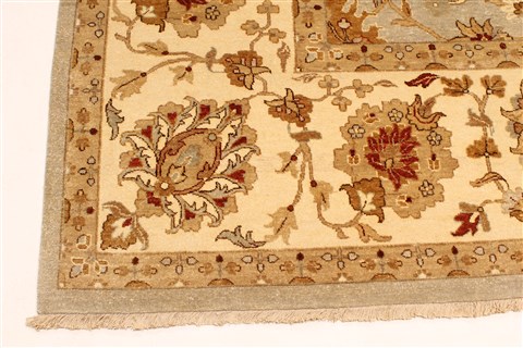 Ziegler Beige Hand Knotted 120 X 146 Area Rug 250-30632 Image 5