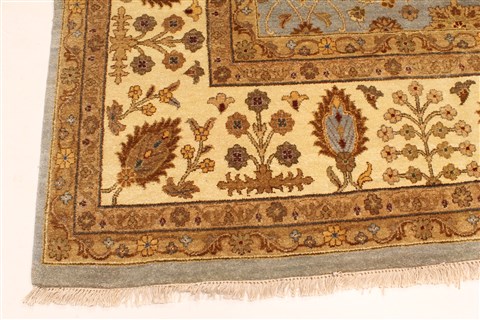 Ziegler Beige Square Hand Knotted 120 X 120 Area Rug 250-30634 Image 5