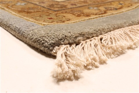 Ziegler Beige Square Hand Knotted 120 X 120 Area Rug 250-30634 Image 9