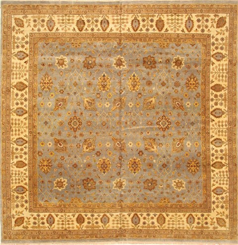 Ziegler Beige Square Hand Knotted 120 X 120 Area Rug 250-30634 Image 0