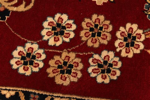 Tabriz Beige Hand Knotted 121 X 151 Area Rug 250-30636 Image 12