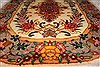 Tabriz Yellow Oval Hand Knotted 19 X 23 Area Rug 400-30641 Thumb 3