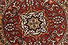 Tabriz Brown Round Hand Knotted 18 X 18 Area Rug 400-30642 Thumb 1
