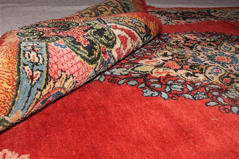 Sarouk Red Hand Knotted 44 X 64 Area Rug 400-30643 Image 1