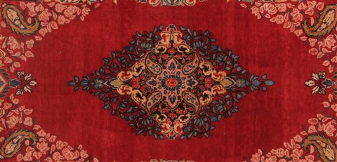 Sarouk Red Hand Knotted 44 X 64 Area Rug 400-30643 Image 2