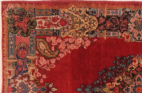 Sarouk Red Hand Knotted 44 X 64 Area Rug 400-30643 Image 4