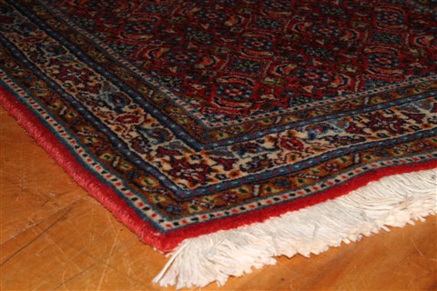 Mashad Red Hand Knotted 111 X 211 Area Rug 400-30644 Image 1