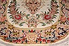 Tabriz Yellow Oval Hand Knotted 19 X 23  Area Rug 400-30645 Thumb 1