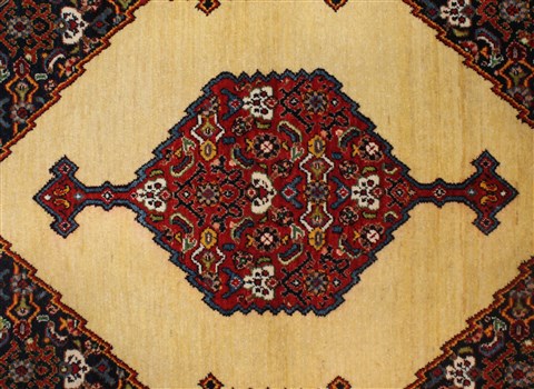 Kurdi Yellow Hand Knotted 24 X 34 Area Rug 400-30647 Image 1