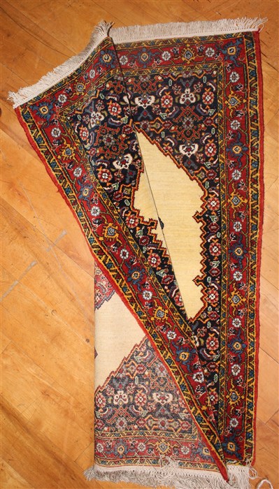 Kurdi Yellow Hand Knotted 24 X 34 Area Rug 400-30647 Image 5