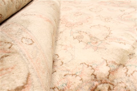 Tabriz Beige Hand Knotted 1011 X 230 Area Rug 250-30649 Image 2