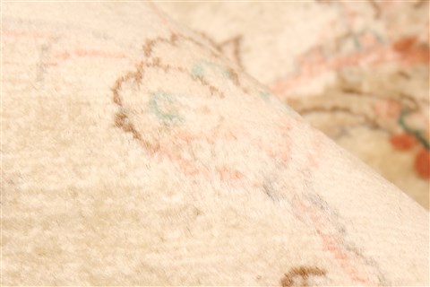 Tabriz Beige Hand Knotted 1011 X 230 Area Rug 250-30649 Image 5