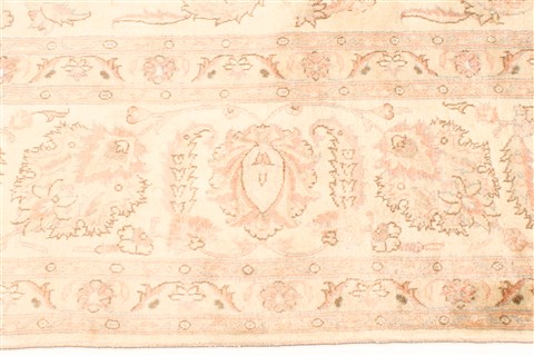 Tabriz Beige Hand Knotted 1011 X 230 Area Rug 250-30649 Image 8