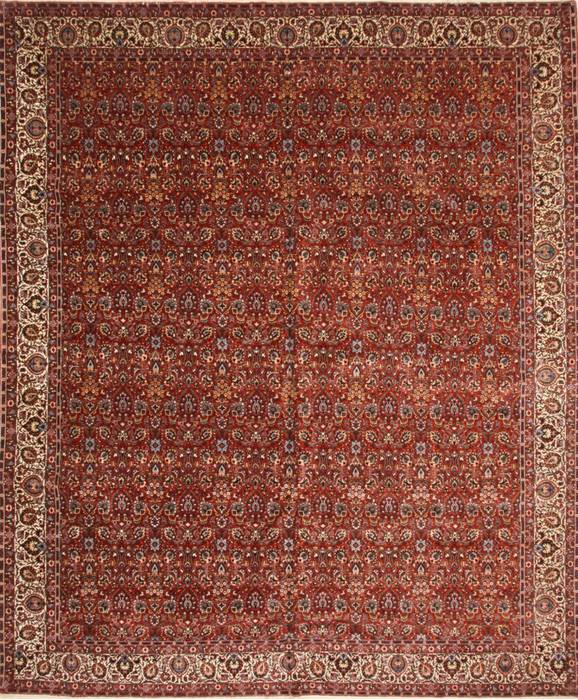 Bidjar Beige Hand Knotted 130 X 162 Area Rug 250-30651 Image 0