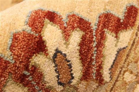 Ziegler Beige Square Hand Knotted 160 X 163 Area Rug 250-30655 Image 8