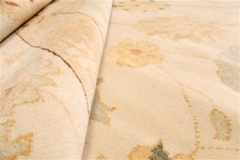 Chobi Beige Hand Knotted 141 X 200 Area Rug 250-30658 Image 10