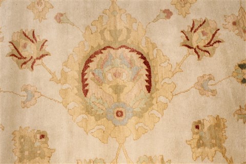 Chobi Beige Hand Knotted 141 X 200 Area Rug 250-30658 Image 3