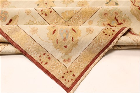 Chobi Beige Hand Knotted 141 X 200 Area Rug 250-30658 Image 9